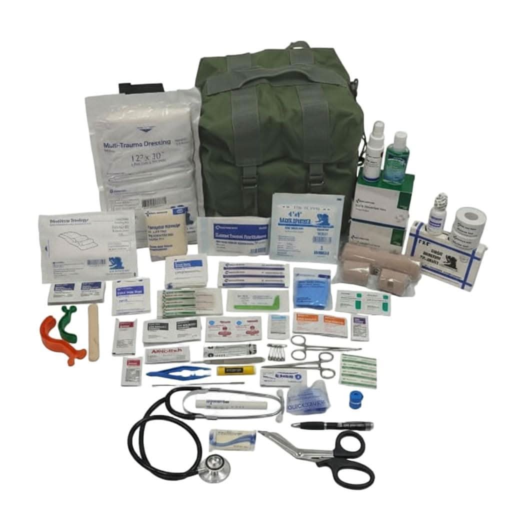 ViTAC Solutions First Aid Kits M-17 Medic Kit w/Basic Wound Care & Bleeding Control M-17 Medic Kit - Comprehensive Trauma First Aid for Emergency Preparedness
