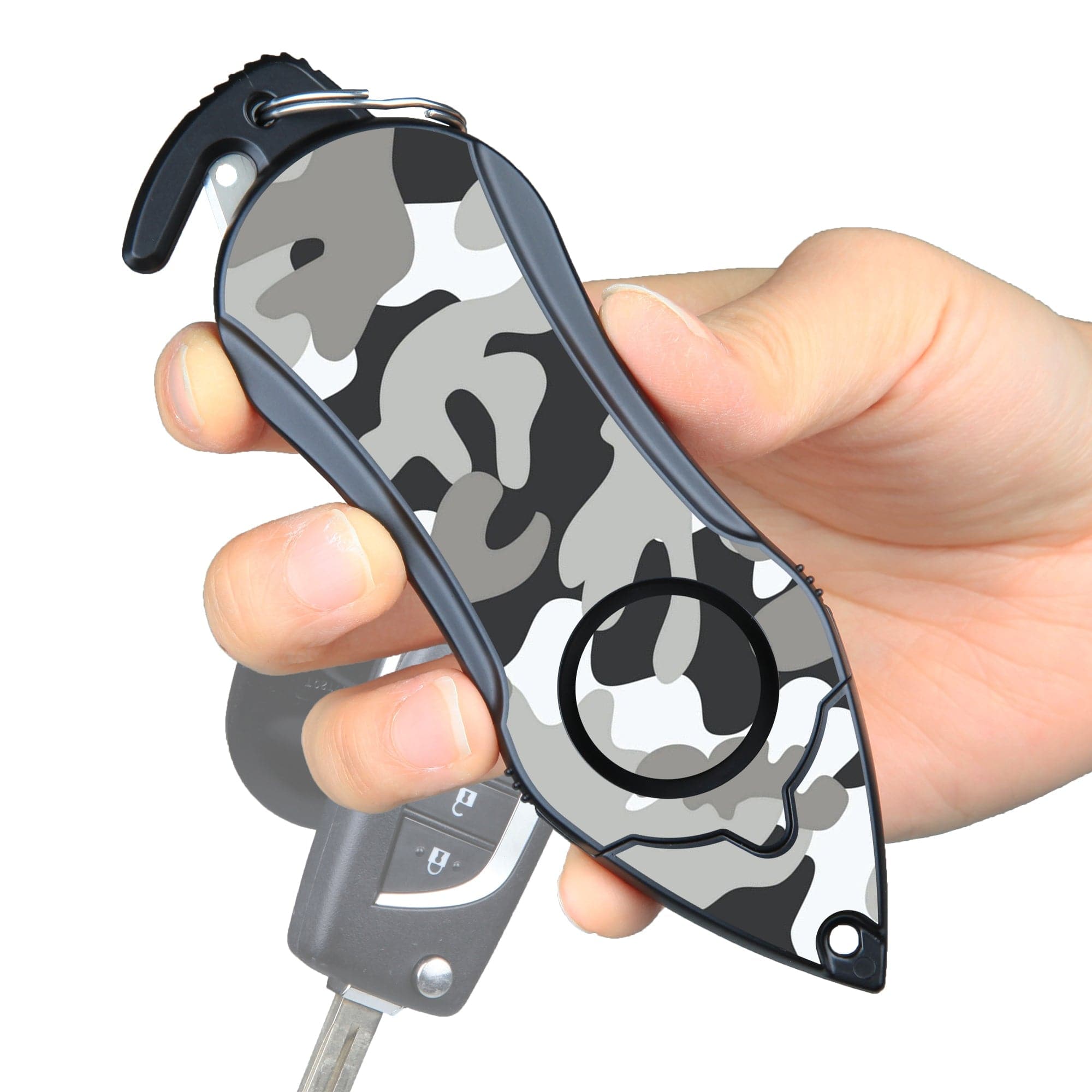 Stinger Survival Tools Emergency Escape Tool Personal Alarm Keychain Safety Emergency Tool (Camouflage Black) Personal Alarm Keychain Safety Tool - Camo Black | Stinger