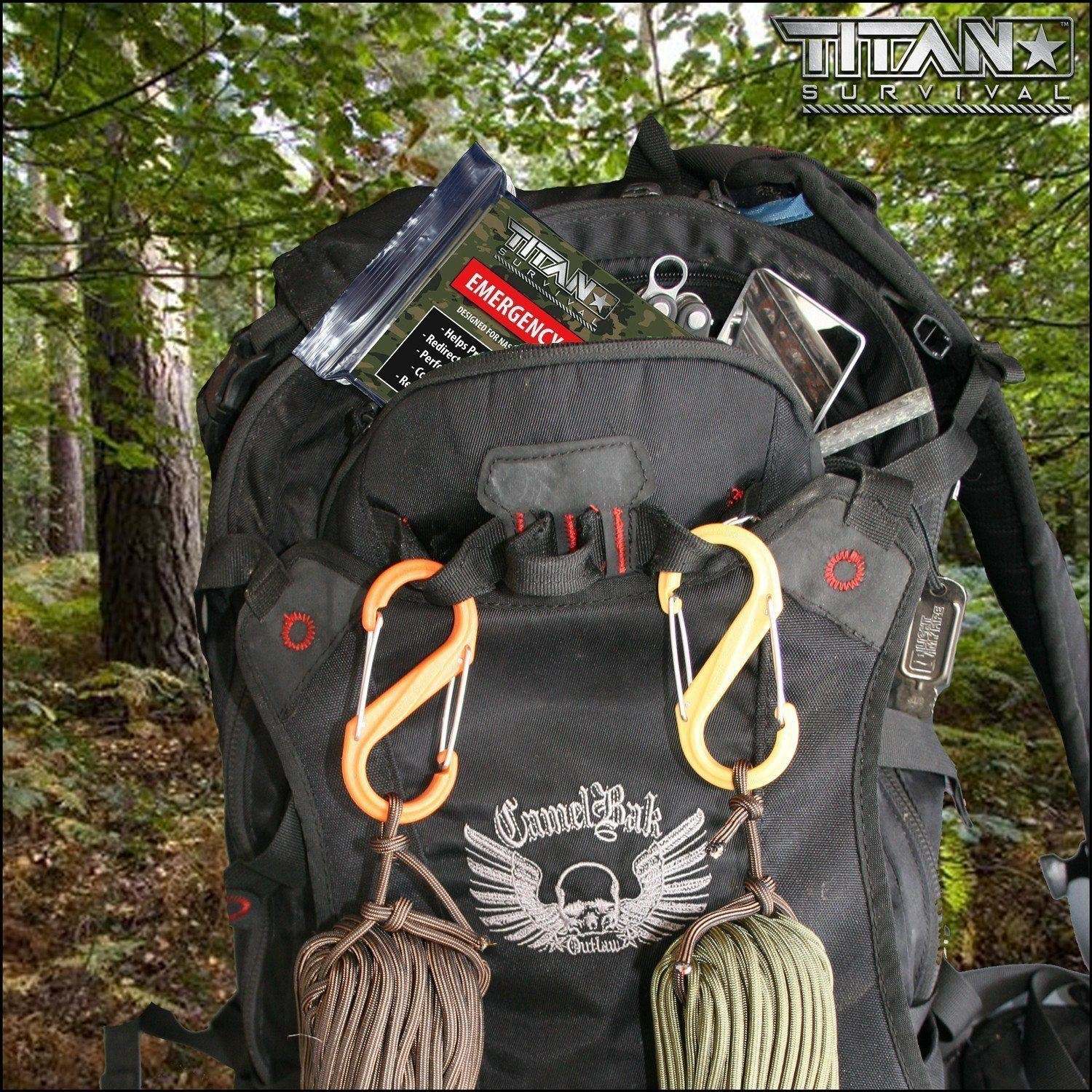 TITAN Survival Survival Blankets Emergency Survival Blankets, 5-Pack Emergency Survival Blankets - 5 Pack for Emergency & Outdoor Use