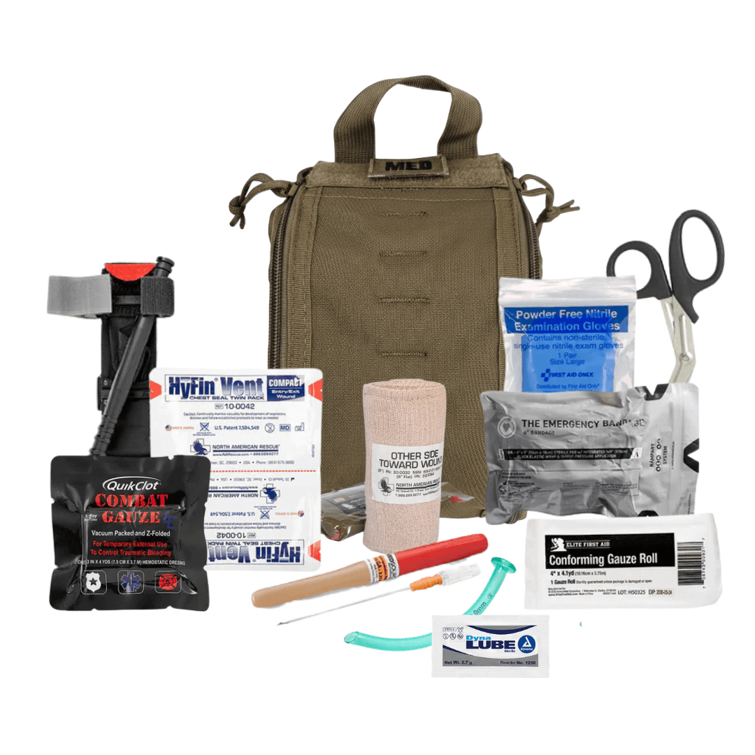 Compact Trauma Kit with CAT Tourniquet for Law Enforcement and First Responders