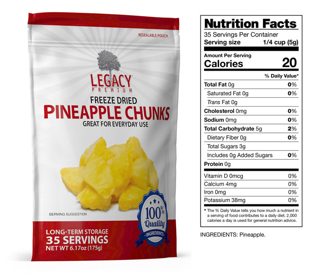 Bulk Freeze Dried Pineapple Chunks