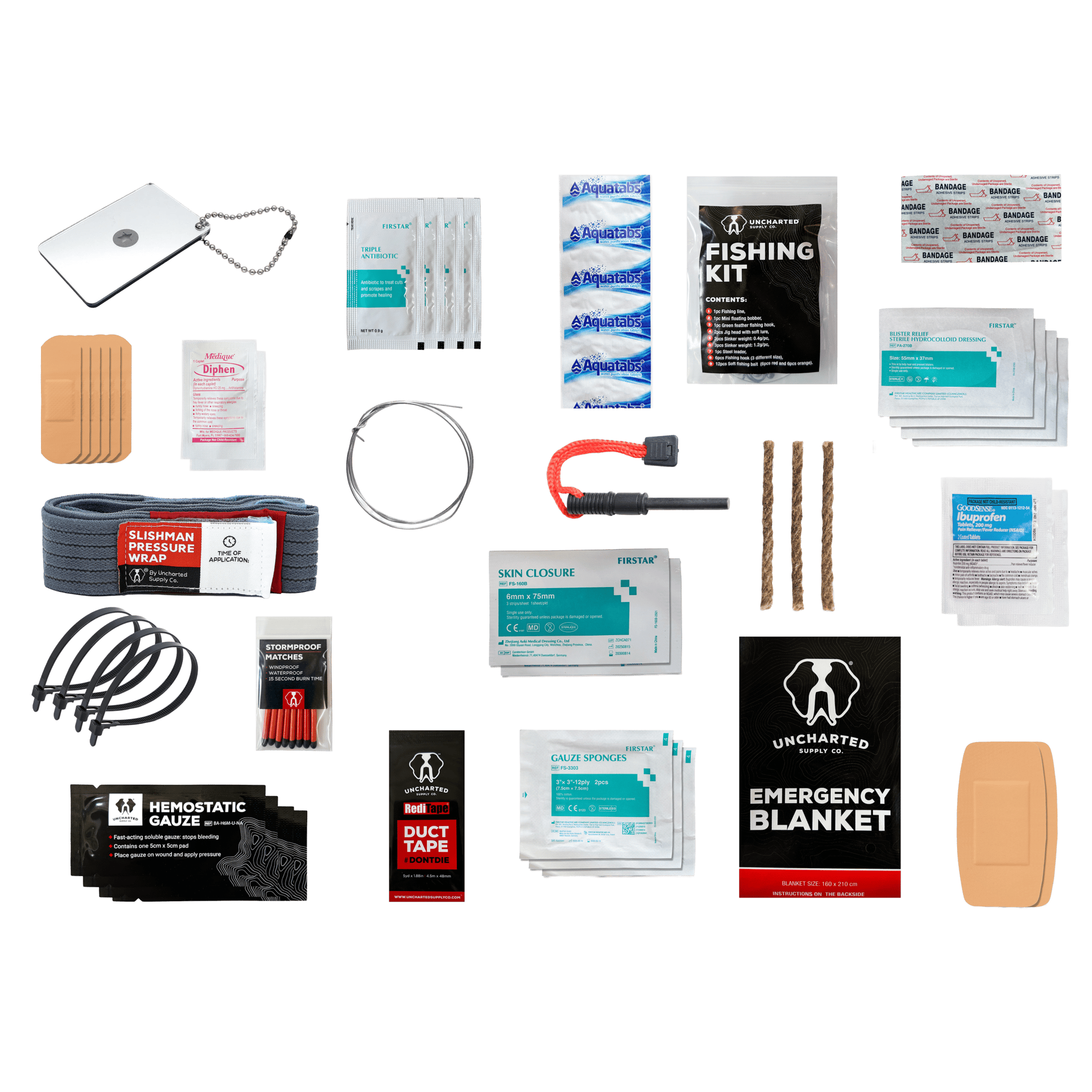 Uncharted Supply Company First Aid Kits The Possibles Pouch Possibles Pouch - Lightweight Emergency Wilderness Kit for Backcountry