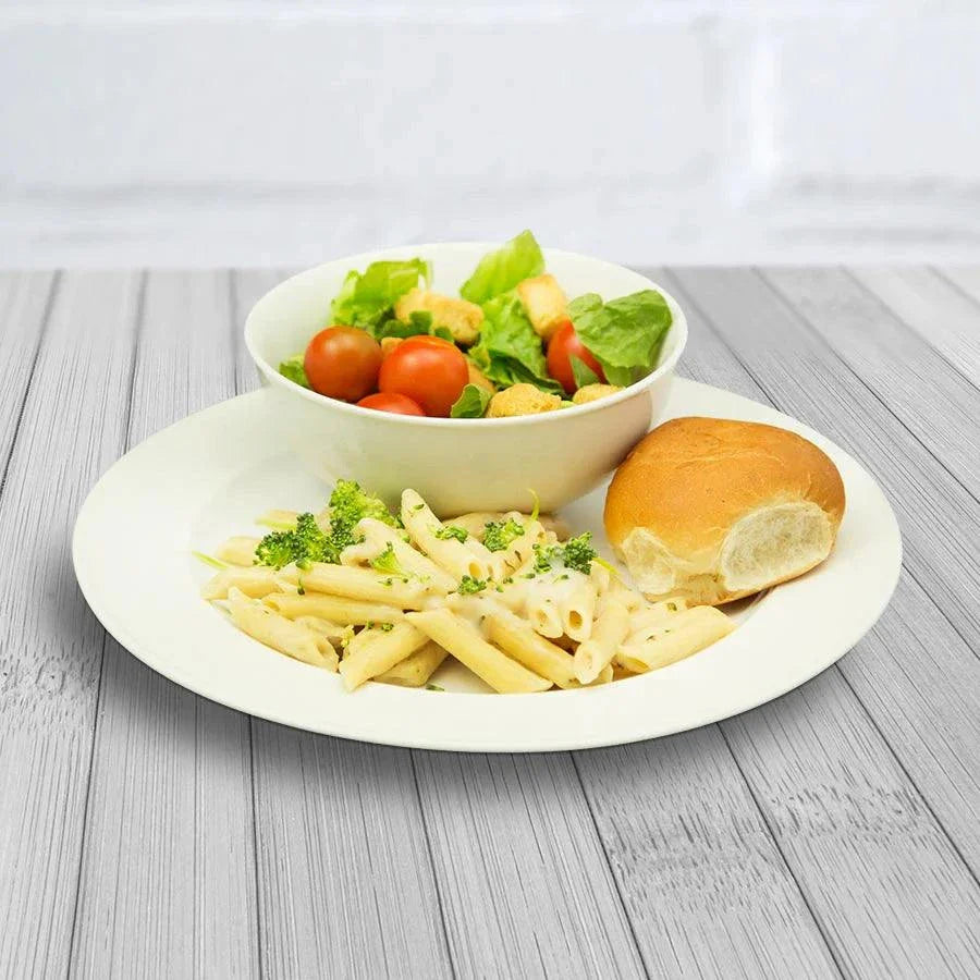 Three food storage buckets containing 216 servings of freeze-dried entrees in a 3 pack entree kit