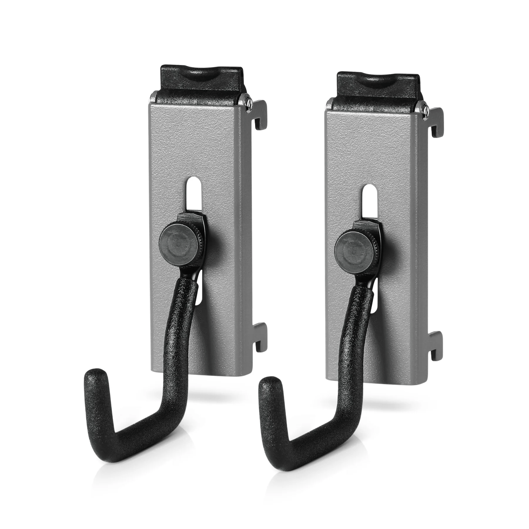 Wall Rack System - Adjustable J-Hooks (2 Pack, 2 Sizes)