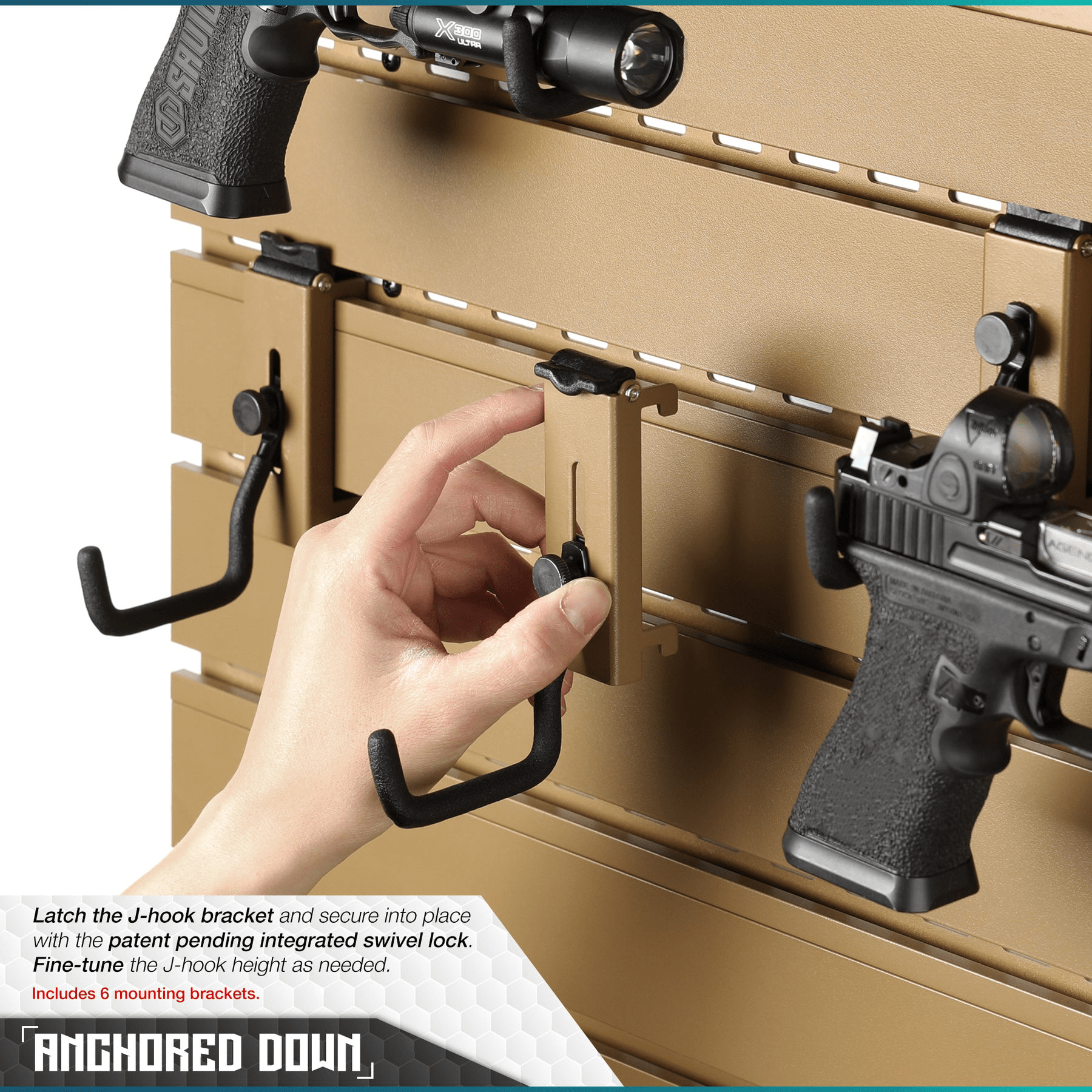 Wall Rack System - 5 Panel and Attachments