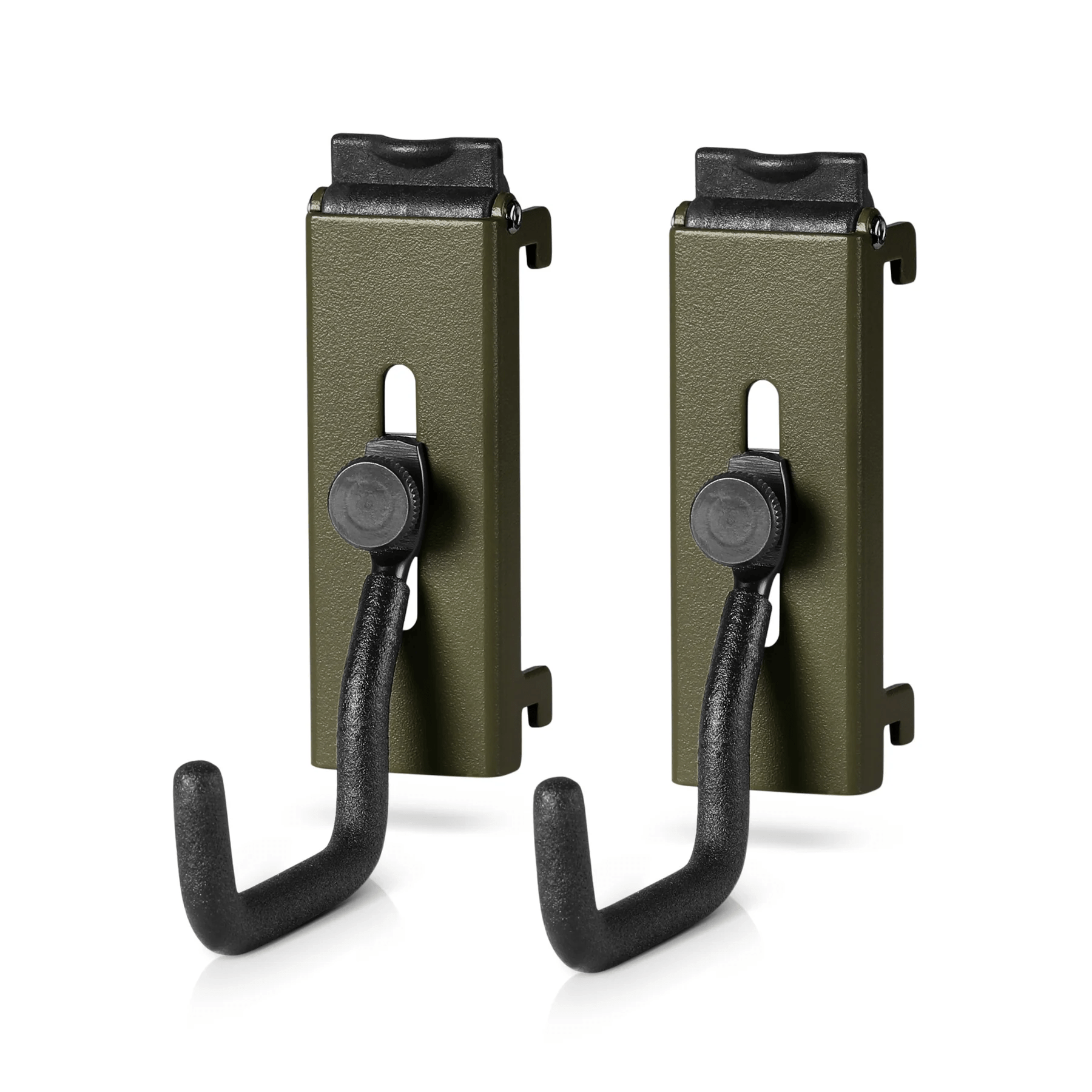 Wall Rack System - Adjustable J-Hooks (2 Pack, 2 Sizes)