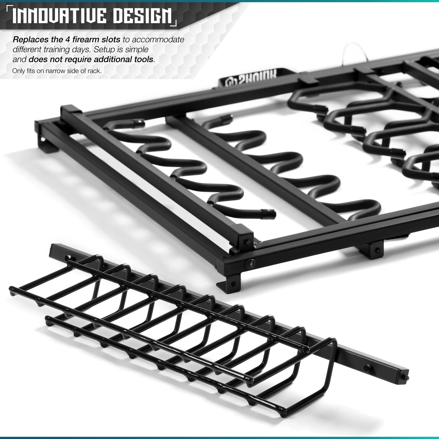 Pistol Rack Attachment for Shorty Rack of 9