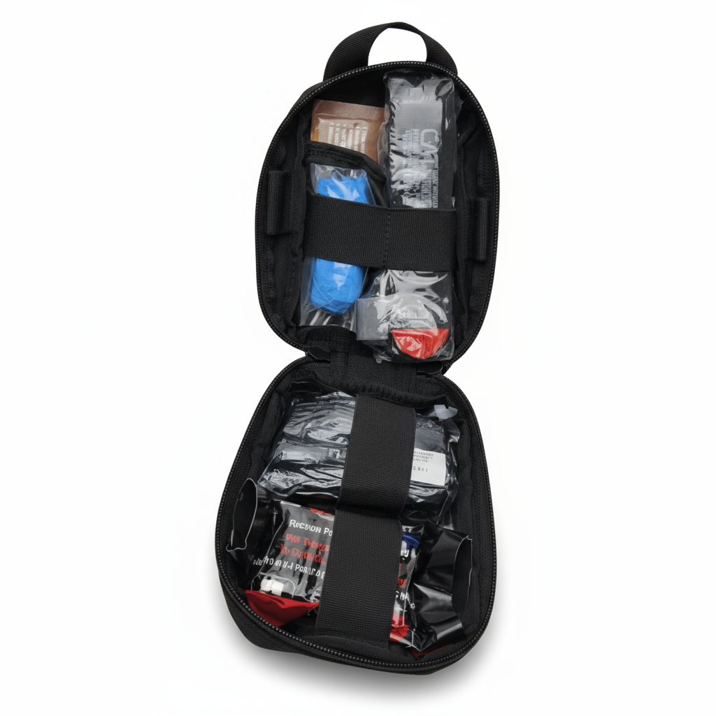 Compact Recon IFAK – Pro first aid and trauma kit with durable ripstop nylon shell and MOLLE attachment for tactical emergency use