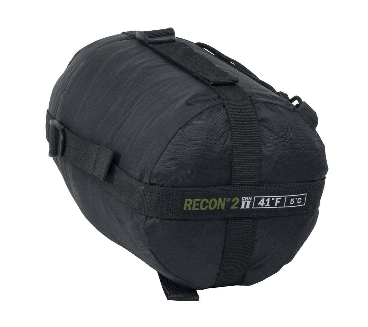 Recon 2 Sleeping Bag military grade mummy bag with waterproof nylon and Thermolite insulation rated to 41 degrees F