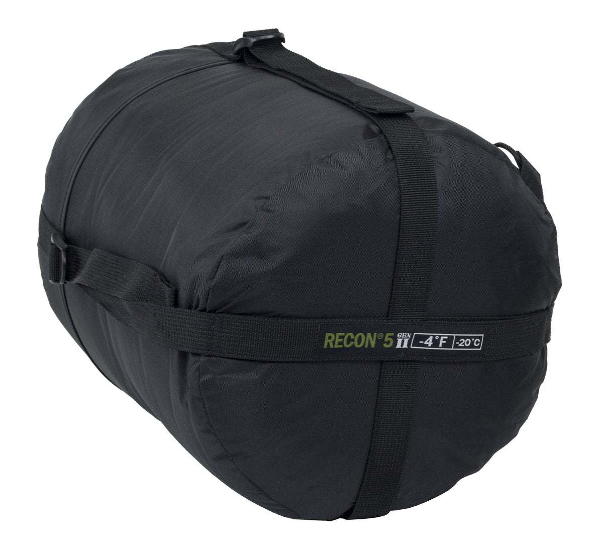 Recon 5 Sleeping Bag lightweight military mummy bag rated to -4°F with waterproof nylon shell and thermal insulation