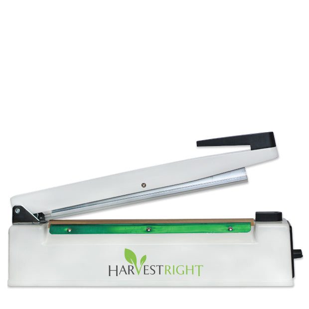 12″ impulse sealer with 5mm wide seal for airtight Mylar bag packaging
