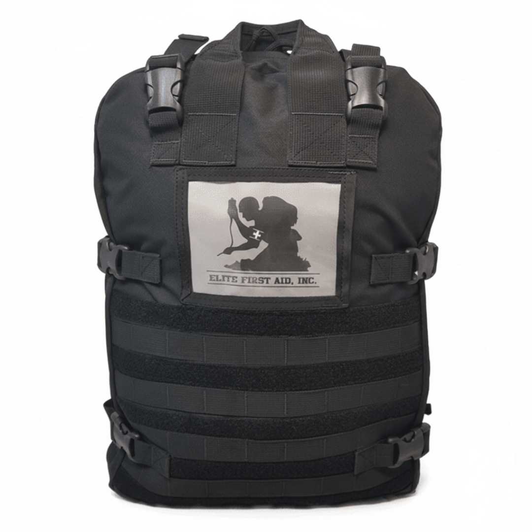 STOMP Medical Backpack fully stocked with over 300 professional-grade medical supplies for tactical and emergency use