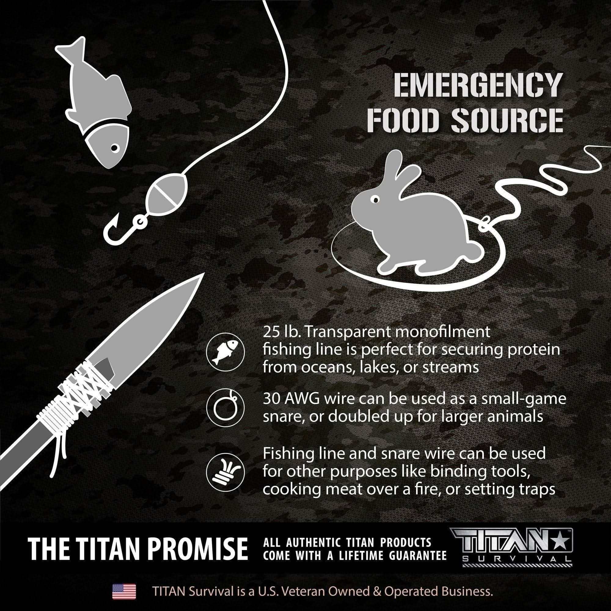 TITAN Survival SurvivorCord SurvivorCord | OLIVE-DRAB SurvivorCord - Olive-Drab | TITAN Survival Paracord