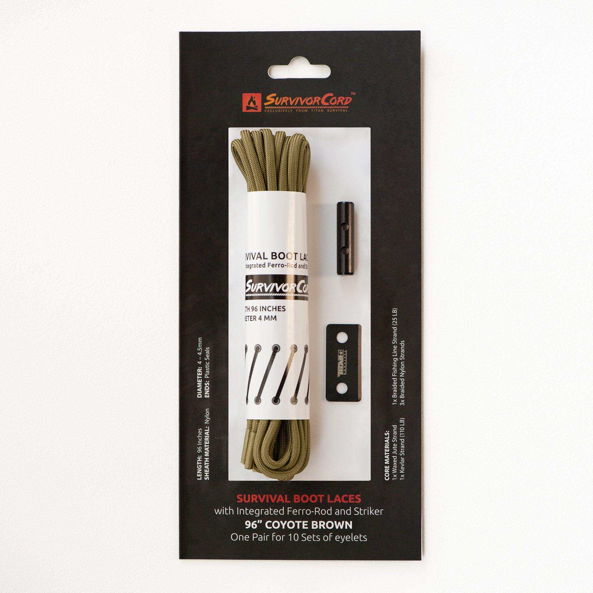 SurvivorCord Survival Boot Laces