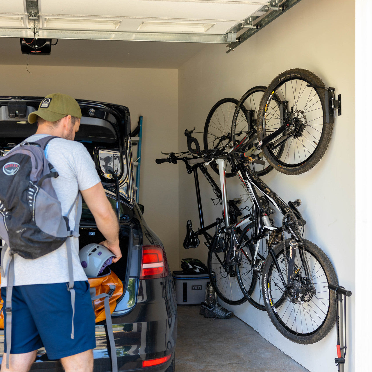 Swivel Mount Bike Storage Rack | Garage Wall Hook | Mud