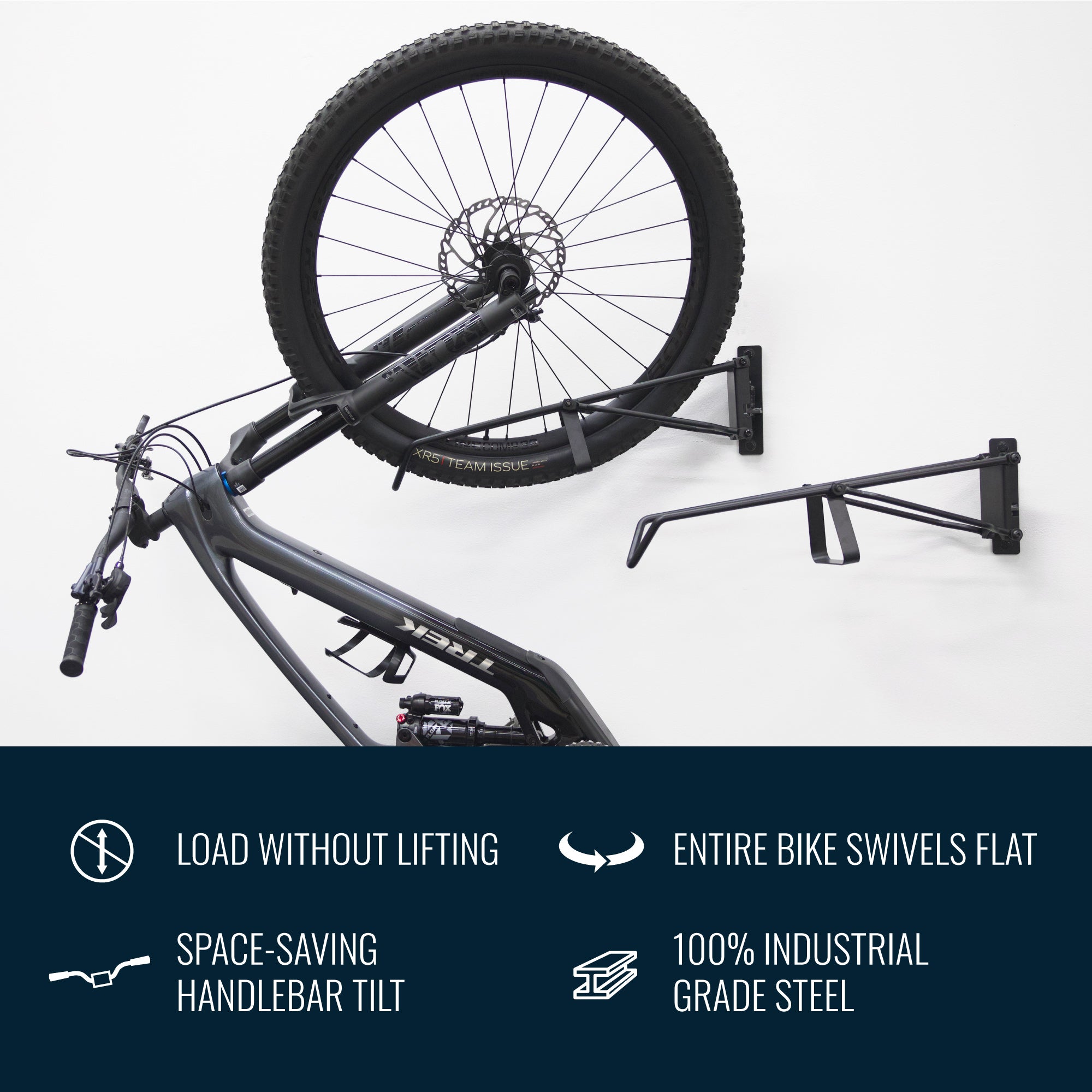 SwivelStow No-Lift Mountain E-Bike Rack | 1-Pack