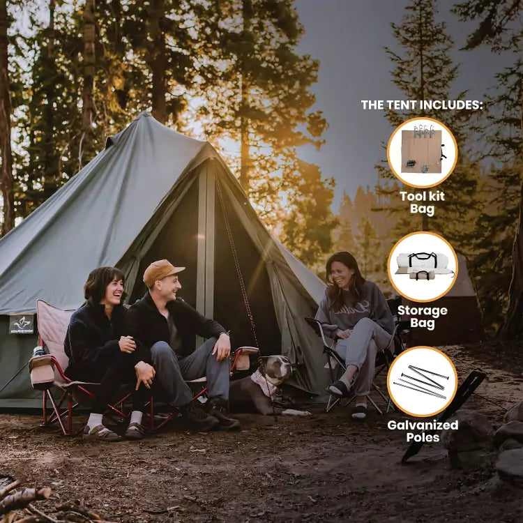 USED - 10' Regatta Bell Tent - Forest Green