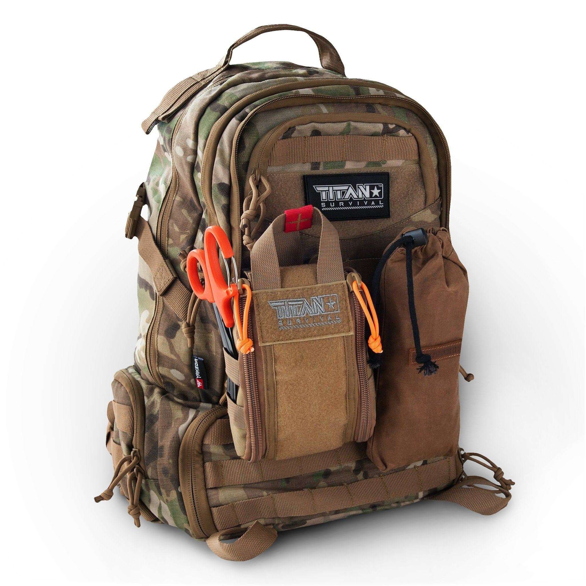 TITAN Survival Care Individual First Aid Kit (IFAK) - 2x Windlass Tourniquets Individual First Aid Kit - 2 Windlass Tourniquets for Tactical Medical Care