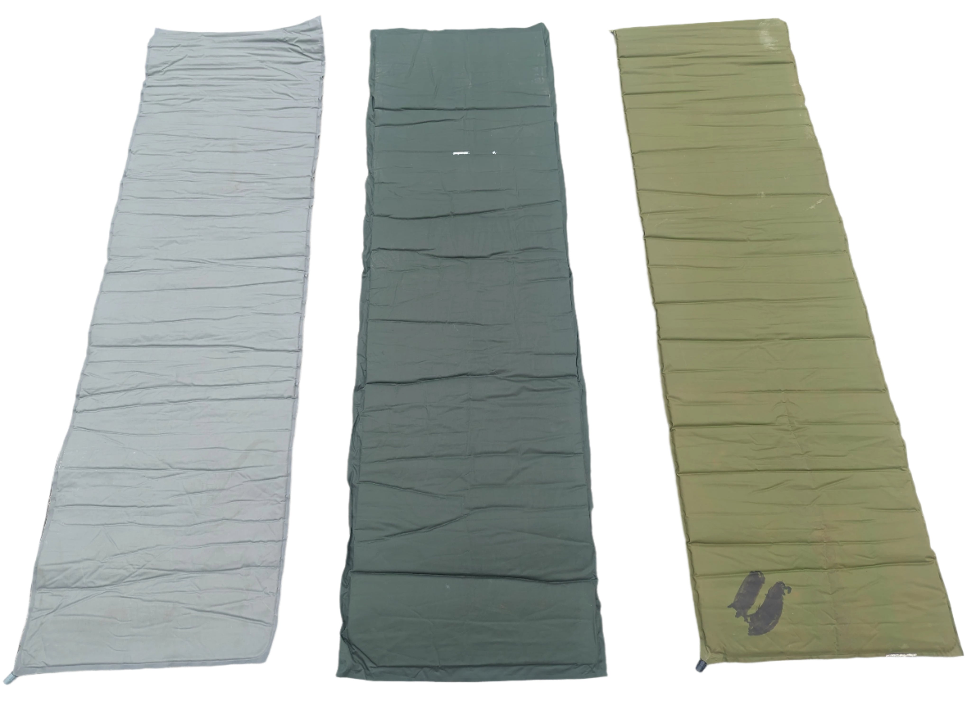 Self-inflating sleeping mat for insulated, comfortable rest in the field, compact surplus-grade pad