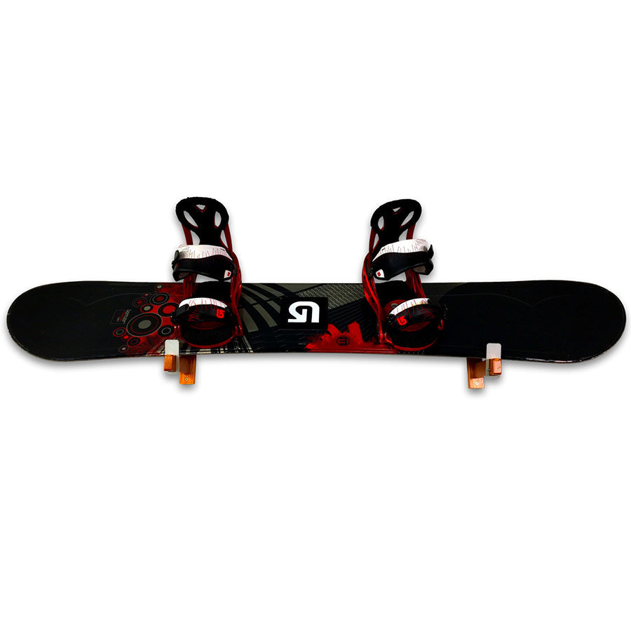 Solid Oak Snowboard Display | Minimalist Wood Rack | Holds 20 lbs