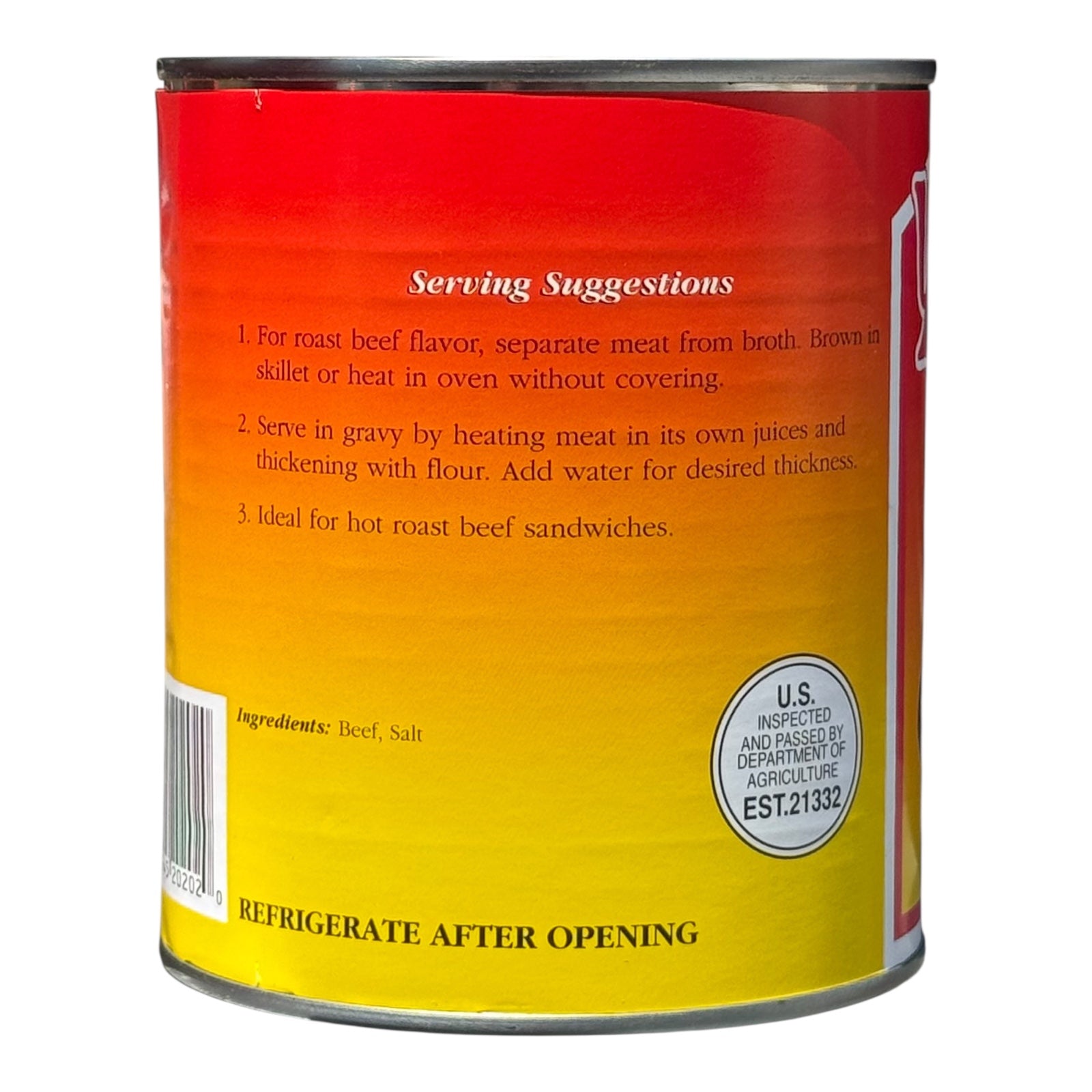 Yoder’s Canned Beef Chunks | 28 oz can | Real USA Beef | Fully Cooked | Shelf Stable Survival Food | 10+ Year Shelf Life | Ready to Eat | Ideal for Prepping, Storage & Camping