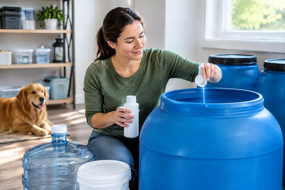 How to Sanitize Stored Water Safely at Home