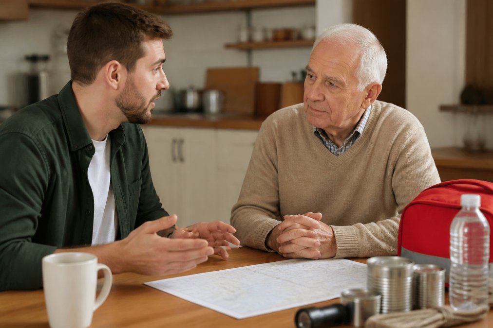 Communicating Emergency Plans to Elderly Family Members