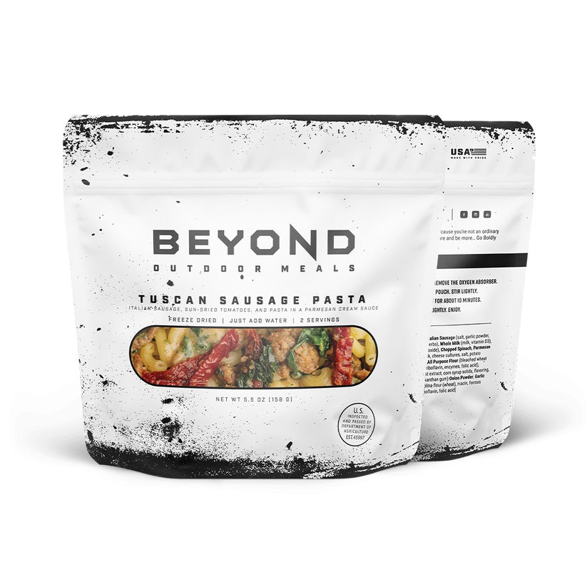 8 PACK - BEYOND OUTDOOR MEALS TUSCAN SAUSAGE PASTA