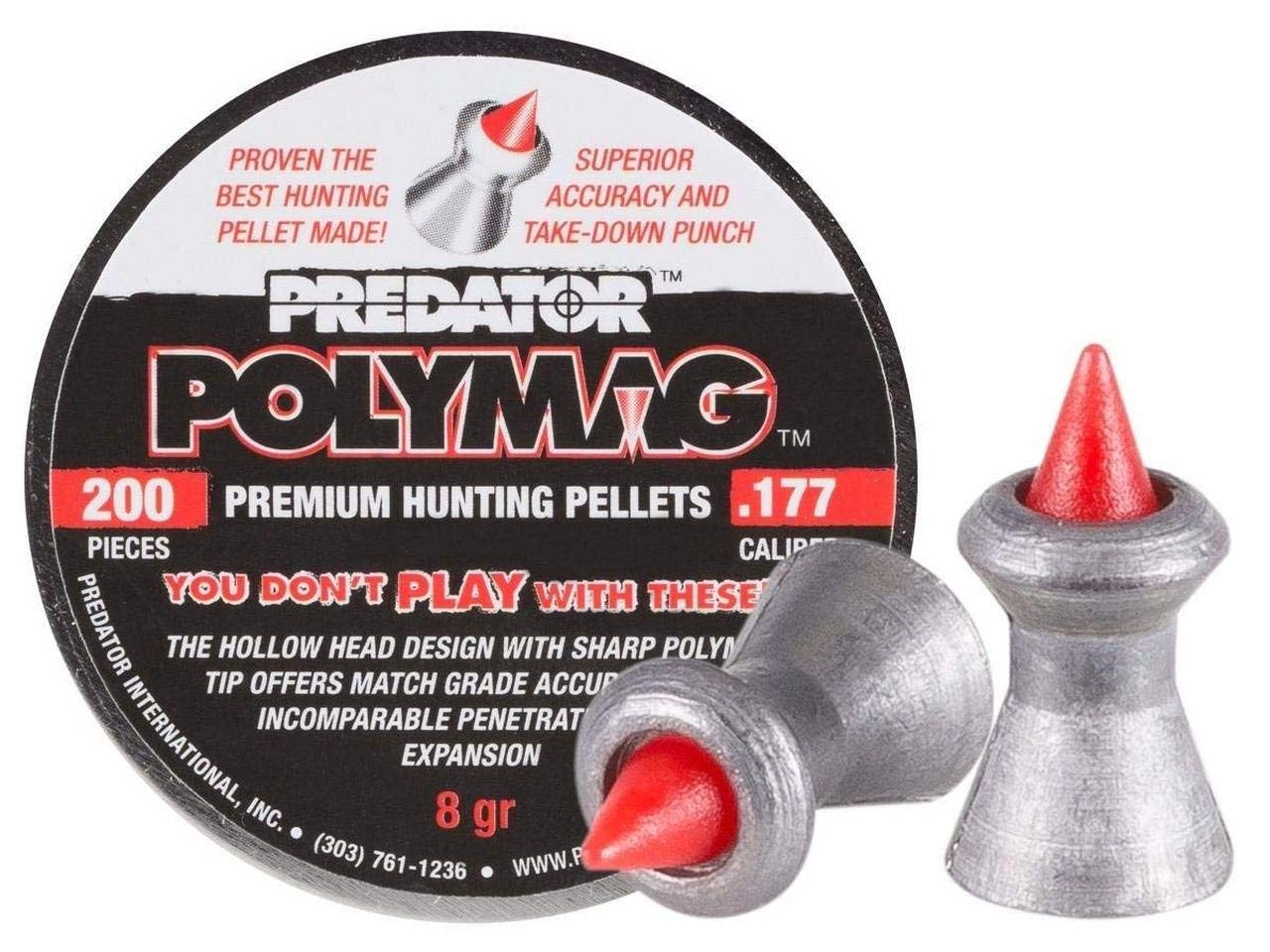Predator International Polymag .177cal Airgun Pellets 200ct