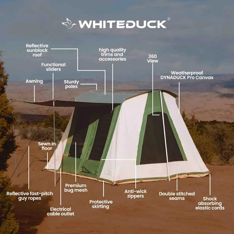 USED - 10'x10' Prota Canvas Tent, Deluxe