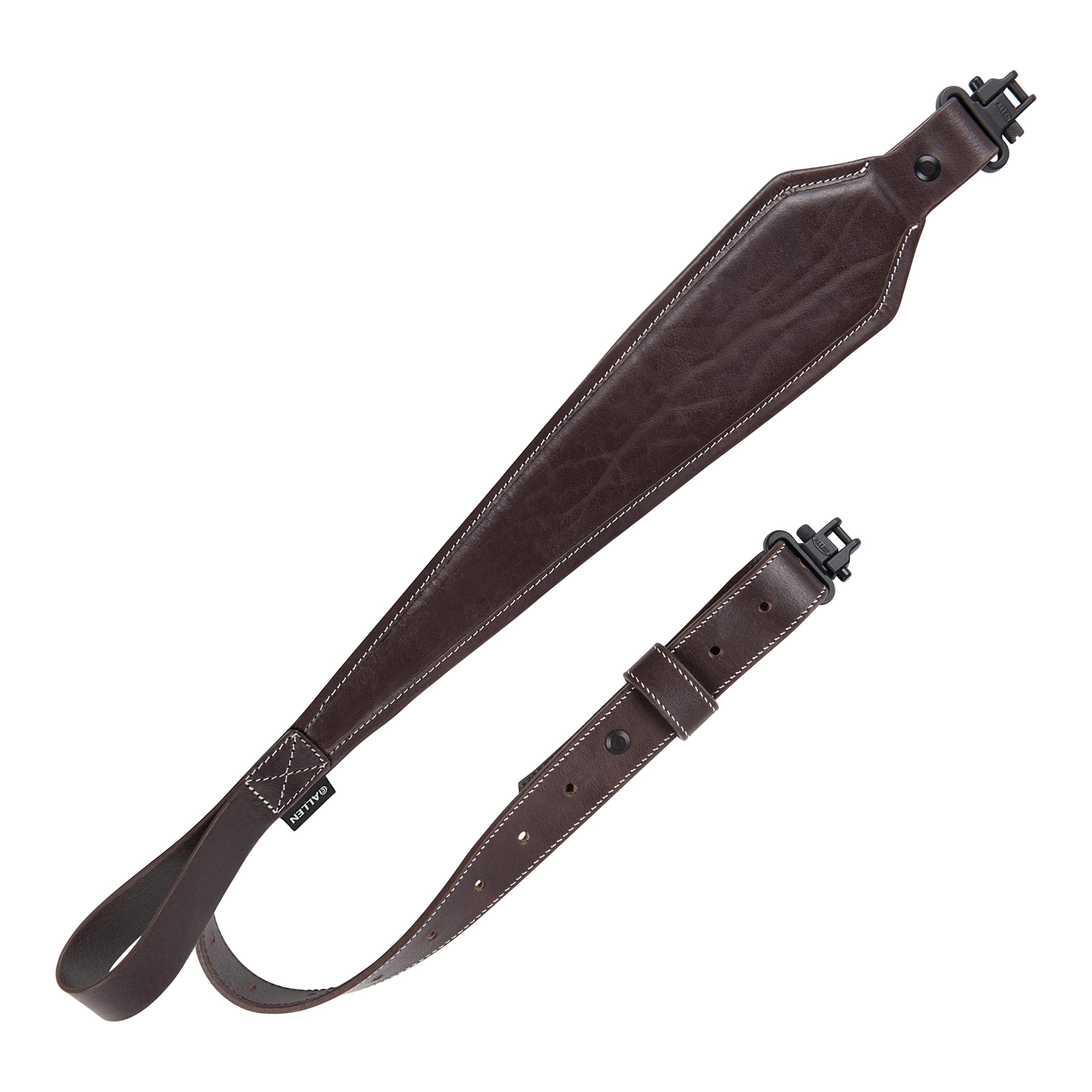 Allen Company Heritage Plain Dark Leather Rifle Sling Mahogany