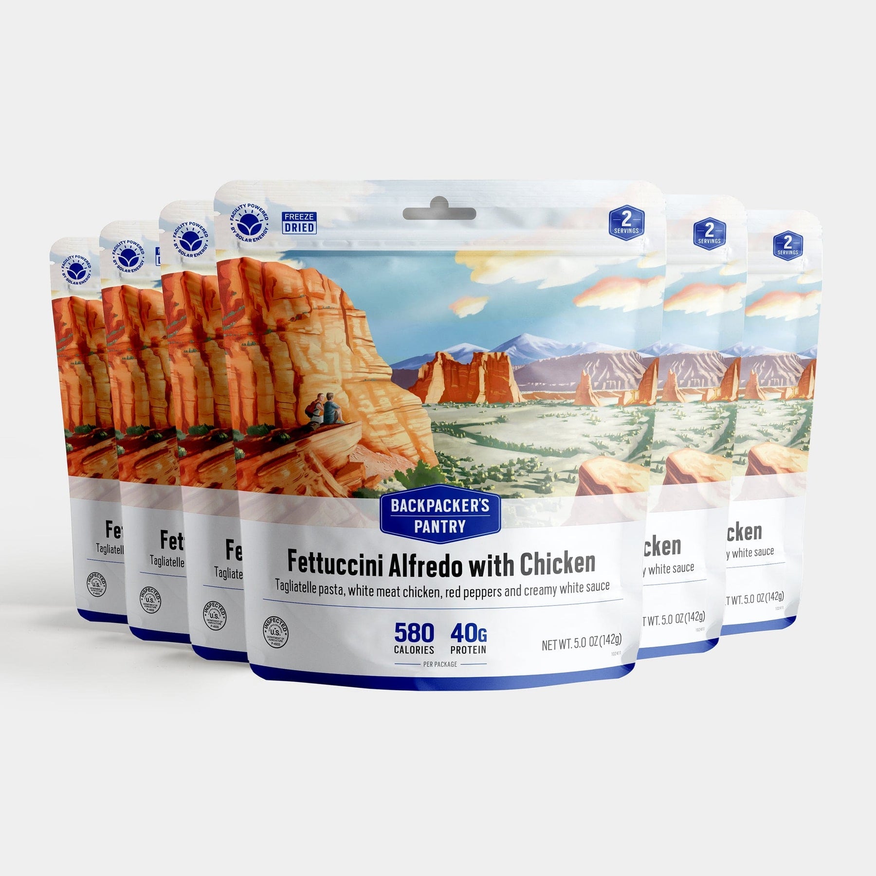 Pack of 6 Fettuccini Alfredo w/ Chicken