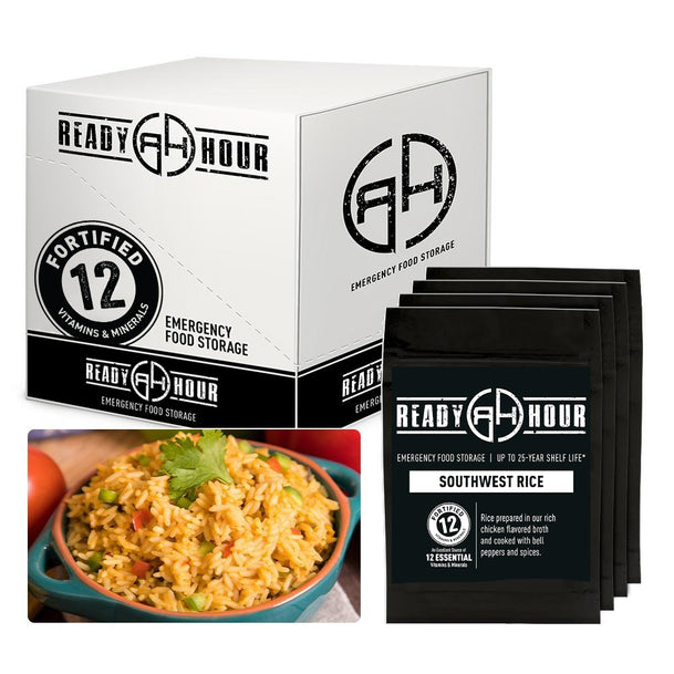 Ready Hour Southwest Savory Rice Case Pack (32 servings, 4 pk)