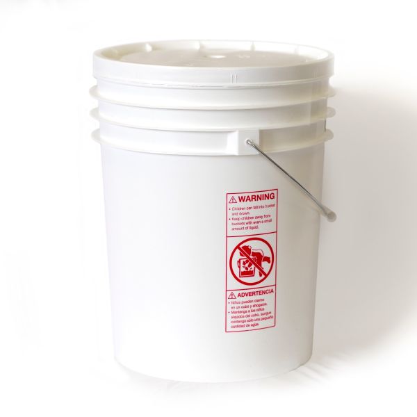 Plastic Bucket w/Gasket Lid - 5 gallon