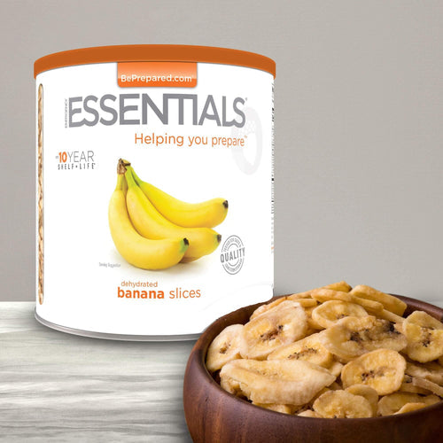 Pack of 6 Banana Slices Large Can (Dehydrated)