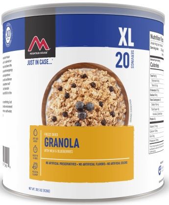 Mountain House Granola w/Blueberries & Milk #10 can