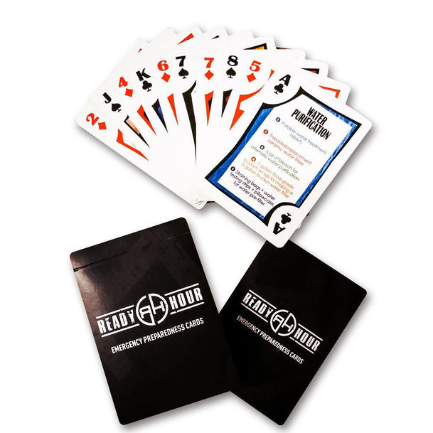 Pack of 12 Ready Hour Preparedness Playing Cards