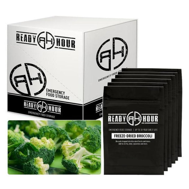 Ready Hour Freeze-Dried Broccoli Case Pack (48 servings, 6 pk)