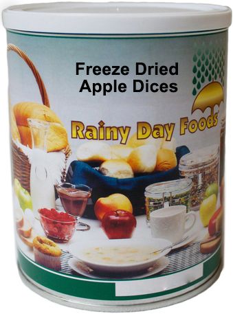 Freeze Dried Apple Dices 3 oz. #2.5 can