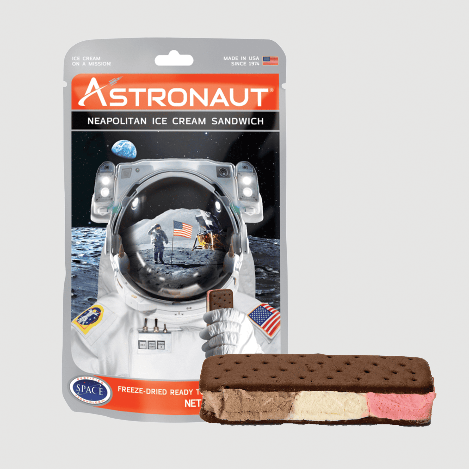 Pack of 6 Astro Neapolitan Ice Cream Sandwich