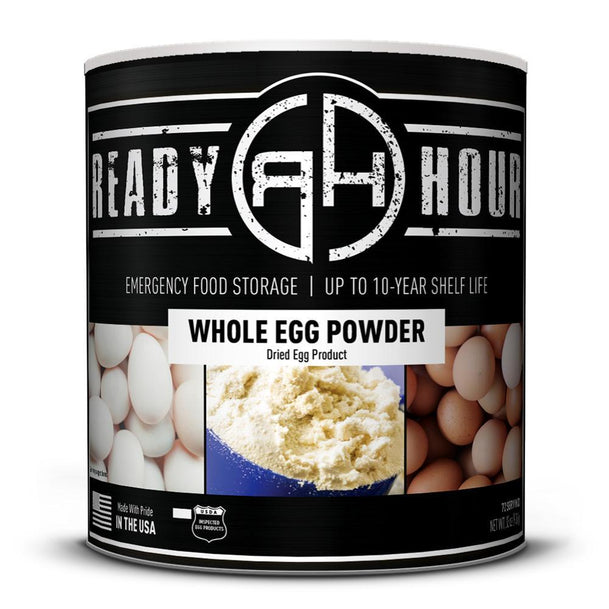 Pack of 6 Ready Hour Whole Egg Powder #10 can (72 servings)