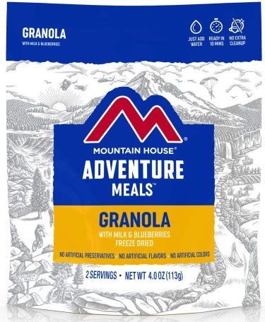 Granola w/ Blueberries & Milk mylar pouch