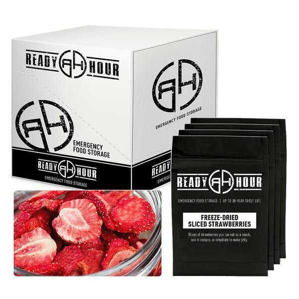 Ready Hour Freeze-Dried Strawberries Case Pack (32 servings, 4 pk)