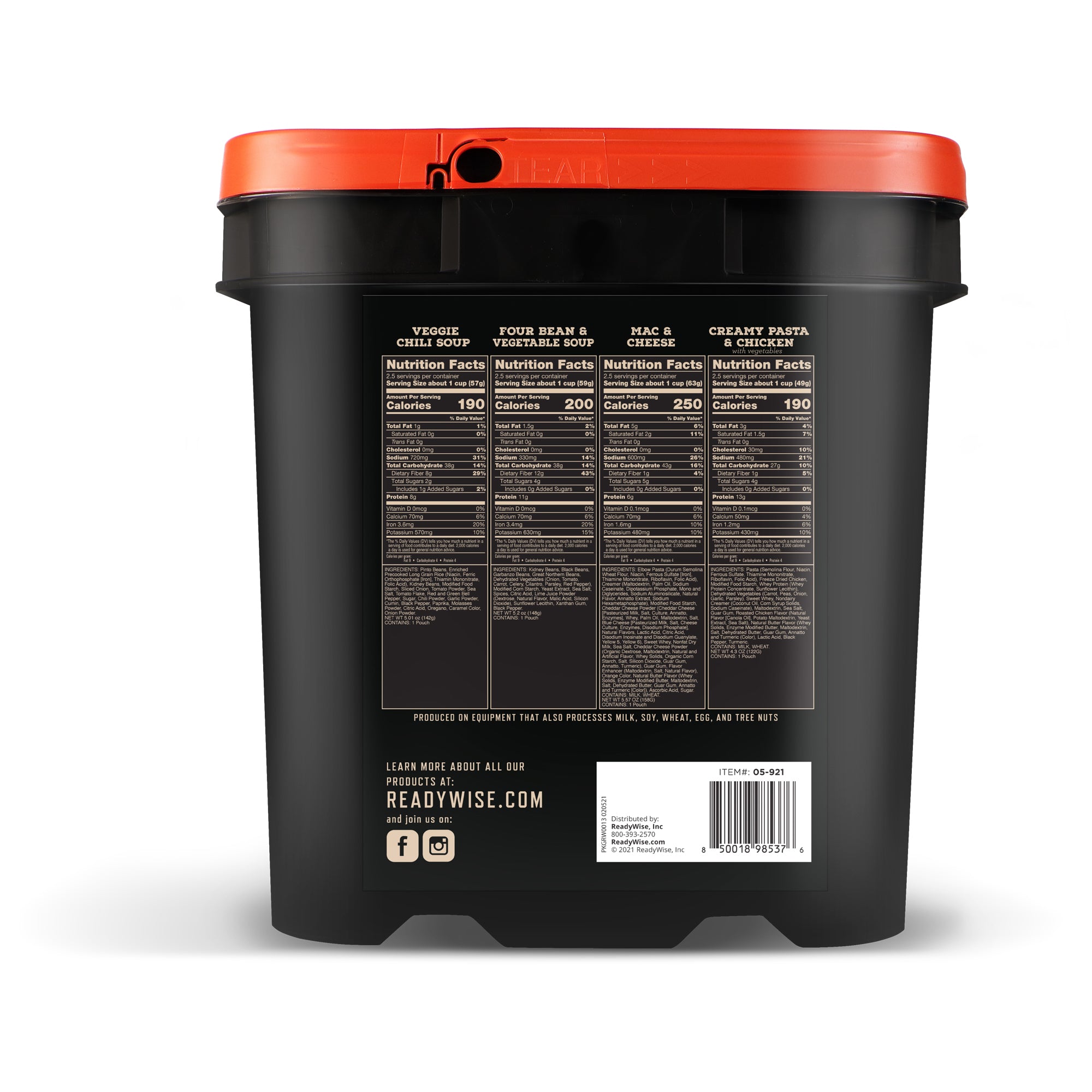 ReadyWise Hunting Bucket (Outdoor Meals)