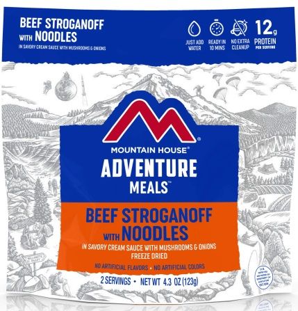 Beef Stroganoff mylar pouch