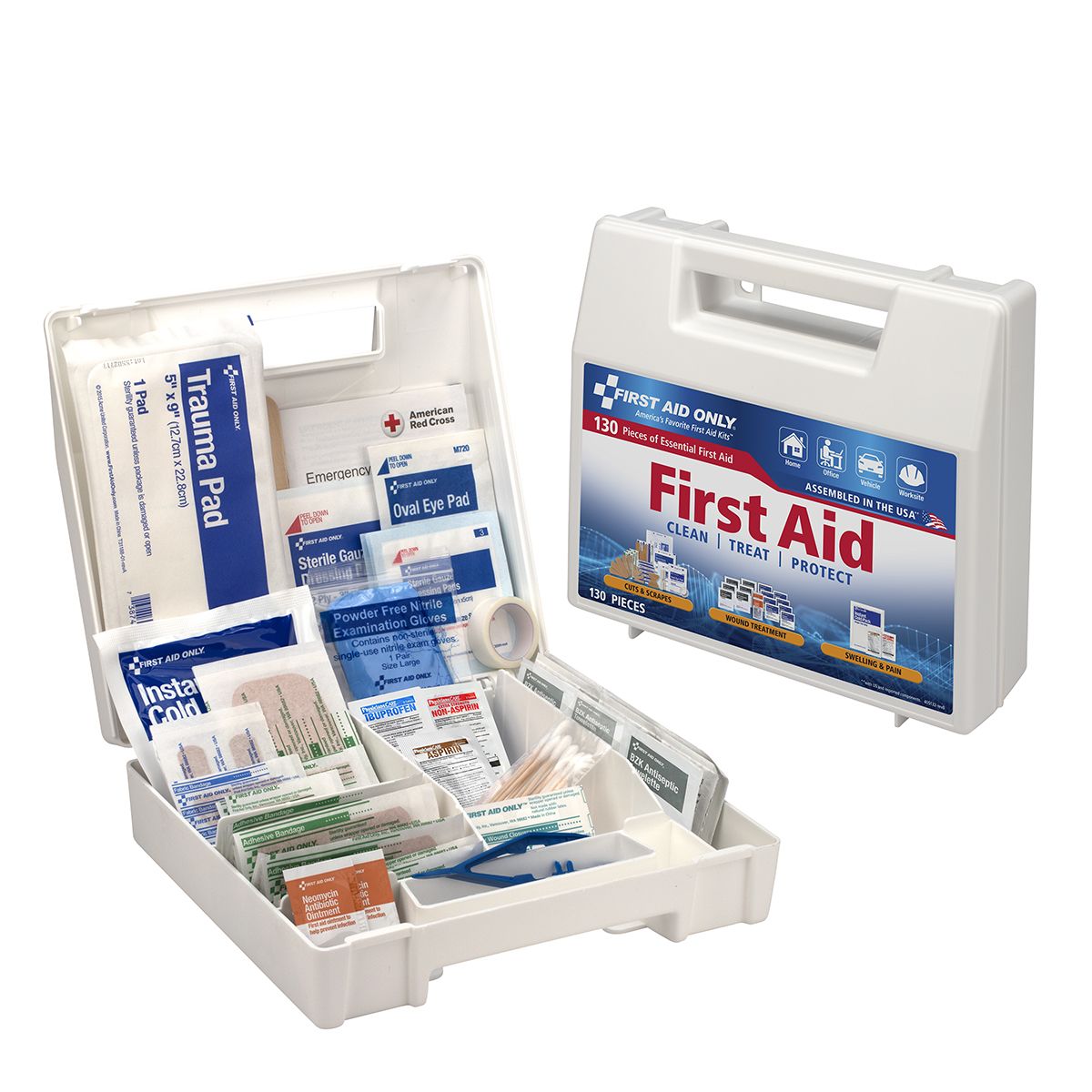 First Aid Kit, 200 Pieces, Large