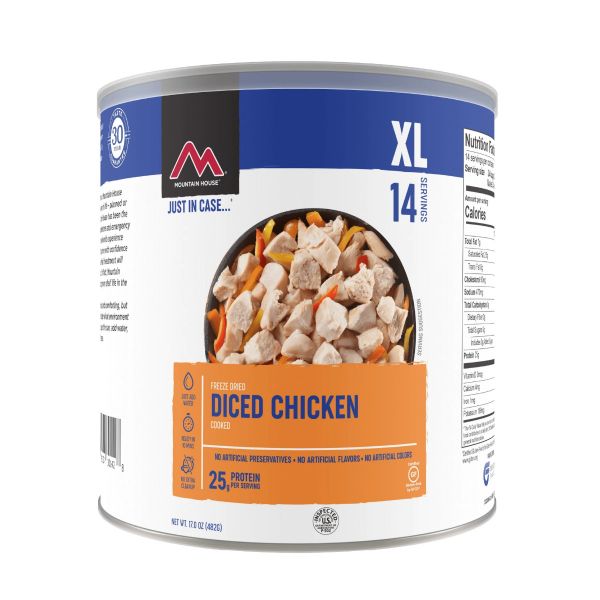 Freeze Dried Diced Chicken 17 oz #10 can