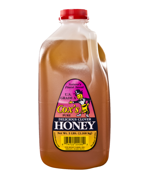 Liquid Honey–Cox Grade A case of 6-5# containers