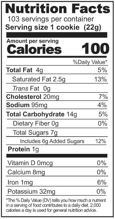 Oatmeal Jumble Cookie Mix 5 lb mylar bag