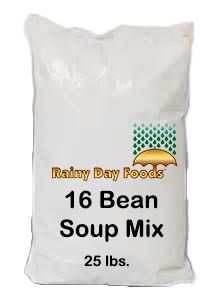 16 Bean Mix 17 beans 25Lbs. bag